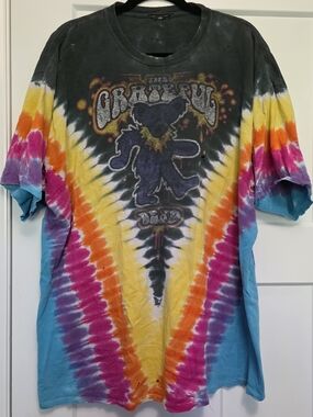 3XL Tie-Dye Grateful Dead Dancing Bear Graphic T-Shirt Vintage Y2K